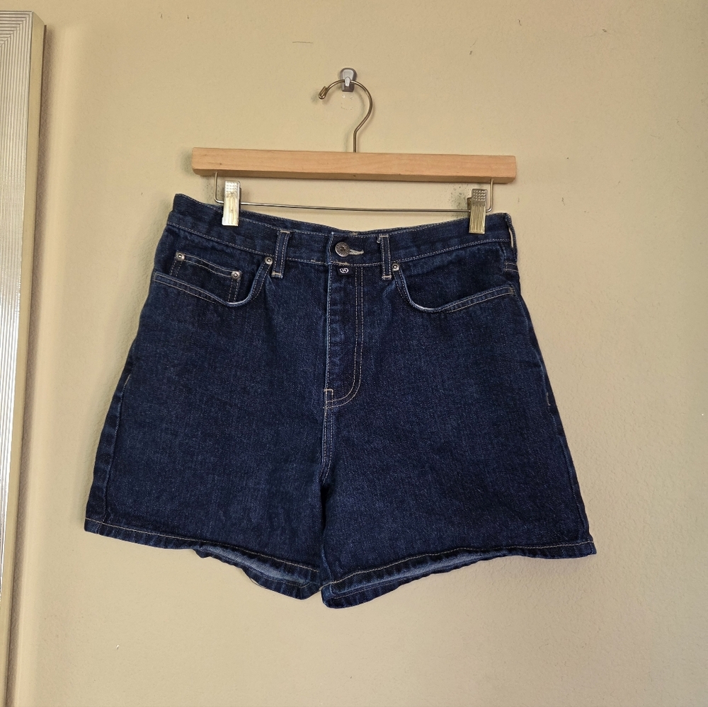 Vintage Nautica Rigid Denim Shorts Dark Wash